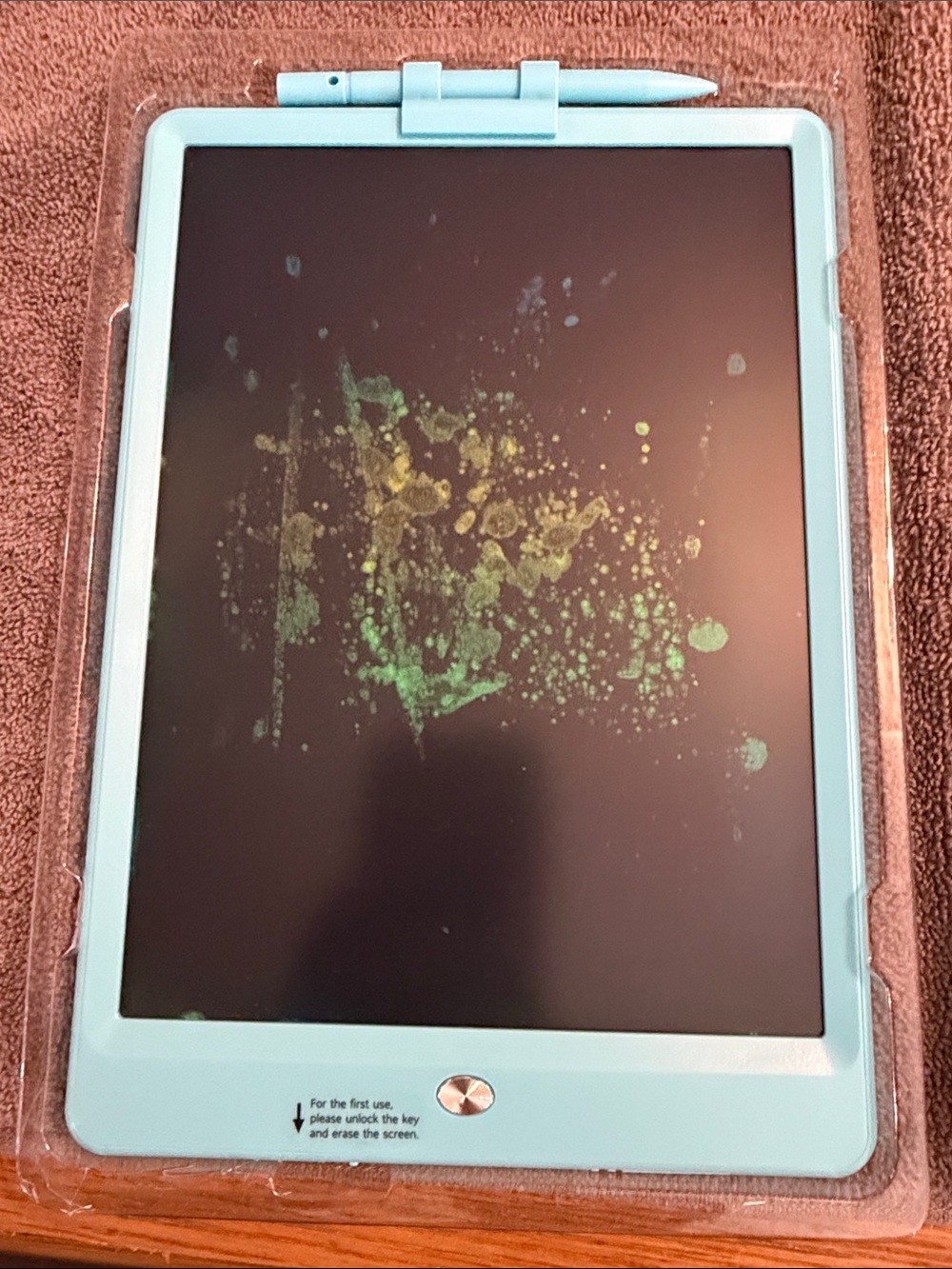 10-inch Blue LCD Writing Tablet with Stylus - Portable Note & Doodle Pad